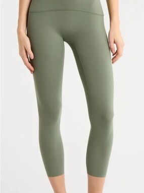 SPANX Booty Boost Leggings Olive Green High Rise 7/8 Length Size 2X 2